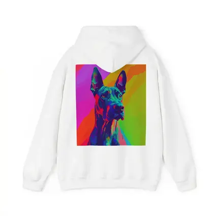 Great Dane Pop Art Colorful Rainbow Background