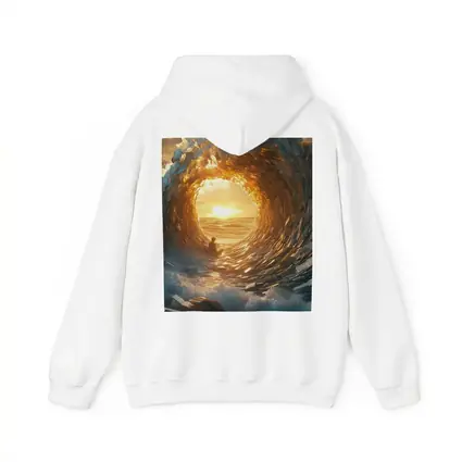 Money Wave Tunnel Golden Sunset Ocean