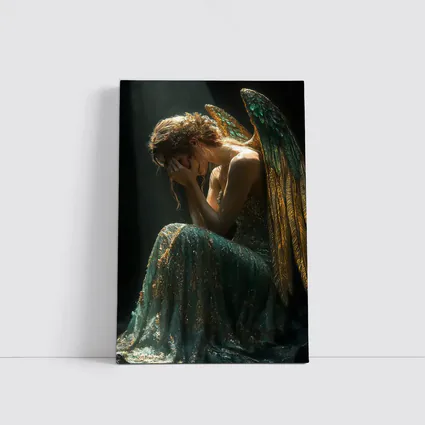 Weeping Angel Dark Dramatic Fantasy Art