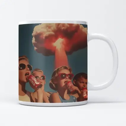 Retro Kids Soda Cans Nuclear Mushroom Cloud