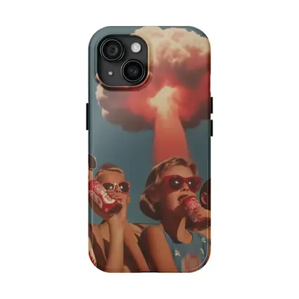 Retro Kids Soda Cans Nuclear Mushroom Cloud