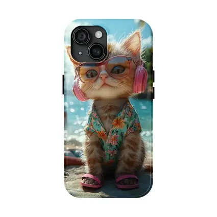 Cool Cat Beach Summer Tropical Vacation