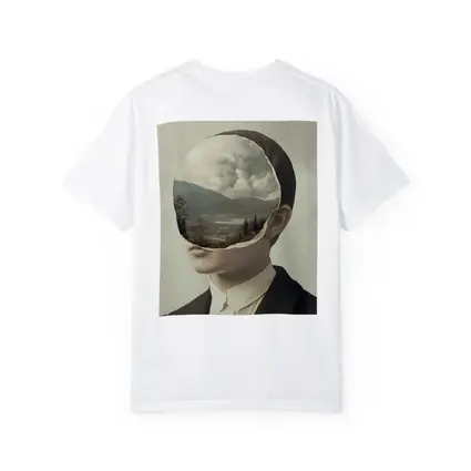 Surreal Portrait Figure Landscape Mountain Collage