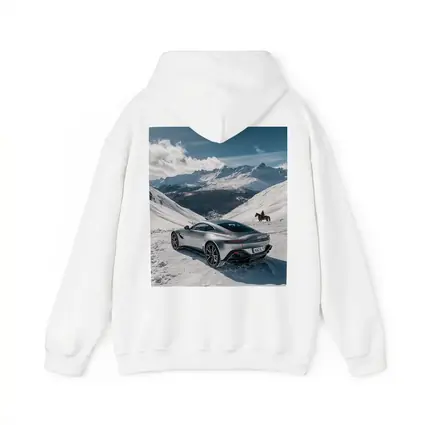 Aston Martin Vantage Silver Snow Mountain