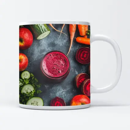 Beet Juice Glass Fresh Vegetables Dark Background