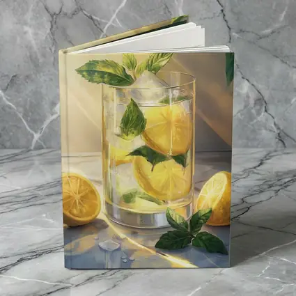 Lemonade Glass With Mint Leaves Summer