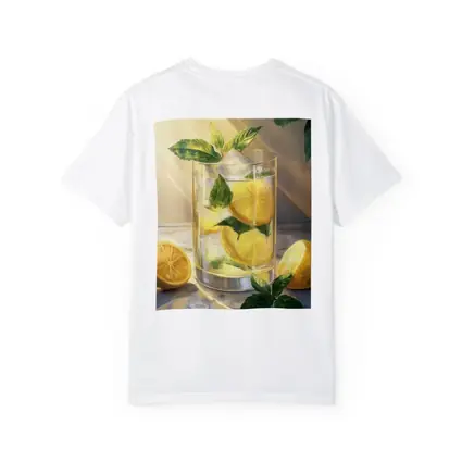 Lemonade Glass With Mint Leaves Summer