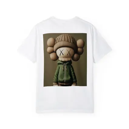 KAWS Style Toy Figure Green Hoodie