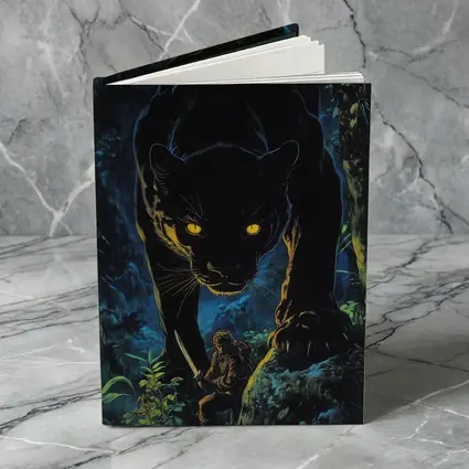 Black Panther Stalking Hunter Dark Jungle Night