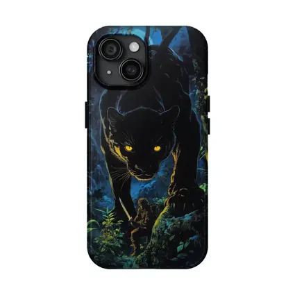 Black Panther Stalking Hunter Dark Jungle Night