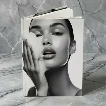Woman Washing Face With Foam Beauty