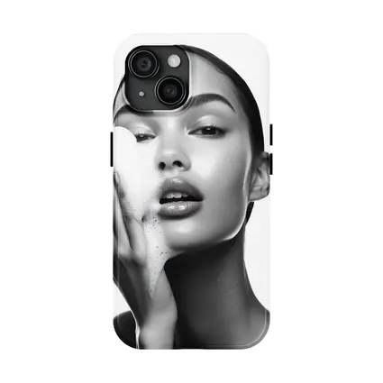 Woman Washing Face With Foam Beauty