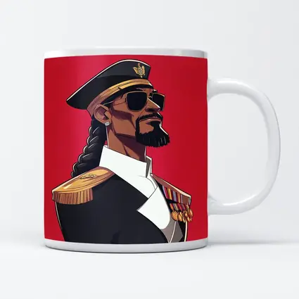 Hip Hop General Military Uniform Red Background