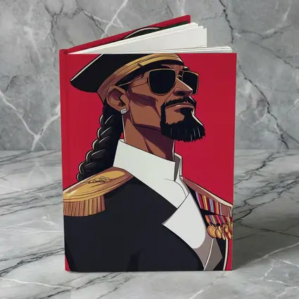 Hip Hop General Military Uniform Red Background