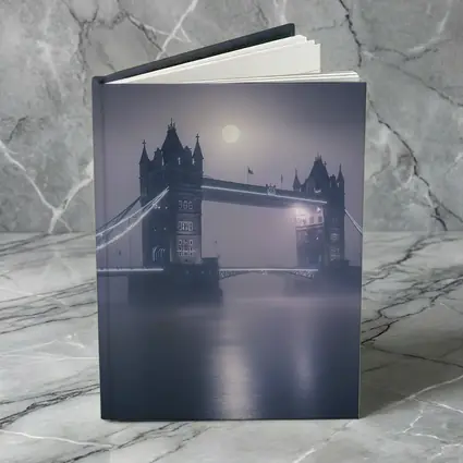 Tower Bridge London Foggy Moonlit Night