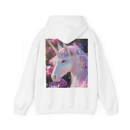 Glitter Unicorn With Pink Roses Background