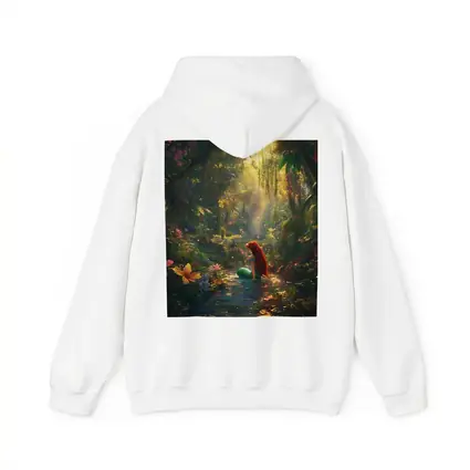 Mermaid Girl Sitting In Enchanted Forest Stream