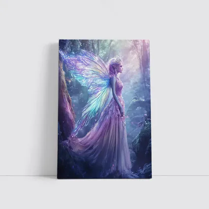 Fantasy Fairy Purple Wings Enchanted Forest