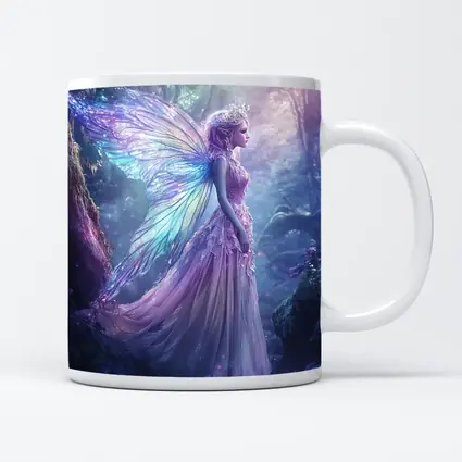 Fantasy Fairy Purple Wings Enchanted Forest