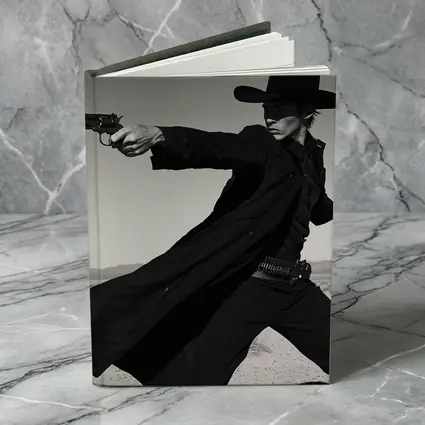 Gunslinger Cowboy Black Coat Desert Showdown