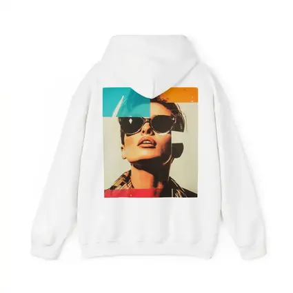 Retro Pop Art Woman Sunglasses Collage Style