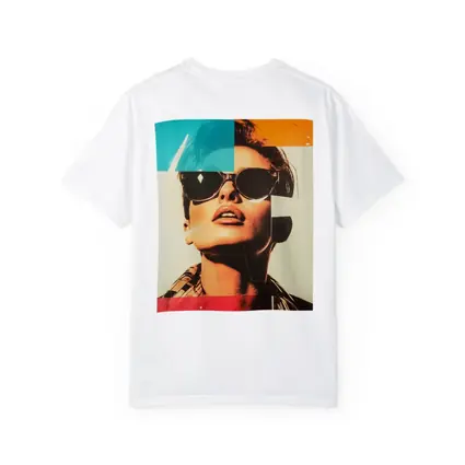 Retro Pop Art Woman Sunglasses Collage Style