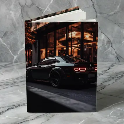 Dodge Challenger Black City Night Streets