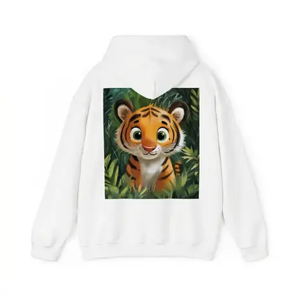 Cute Baby Tiger Cub Jungle Illustration