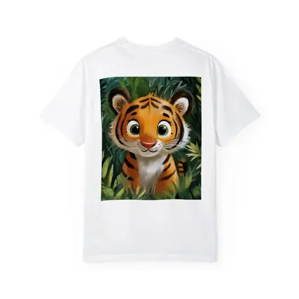 Cute Baby Tiger Cub Jungle Illustration