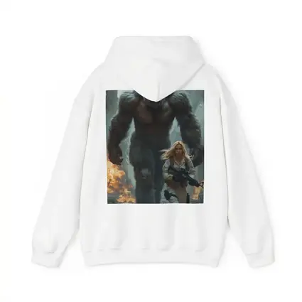 Giant Gorilla Woman Soldier Destroyed City