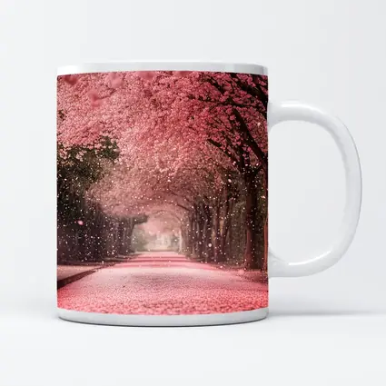 Cherry Blossom Tree Tunnel Pink Petals