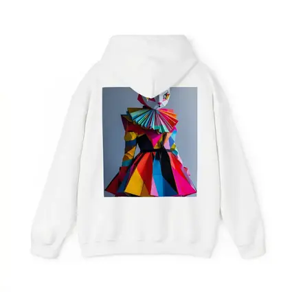 Colorful Geometric Cat Mask Costume Art
