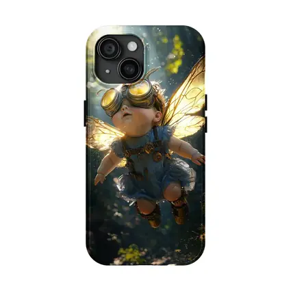 Steampunk Baby Fairy Flying Forest Light