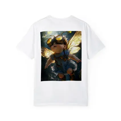 Steampunk Baby Fairy Flying Forest Light