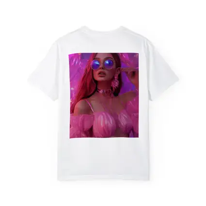 Fashion Woman Pink Bubbly Purple Fantasy