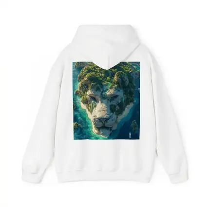 Lion Face Island Aerial Tropical Ocean View