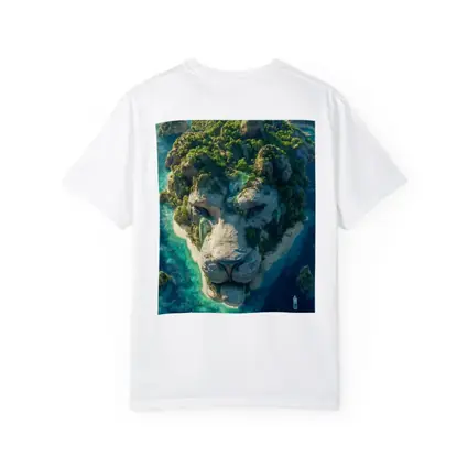 Lion Face Island Aerial Tropical Ocean View