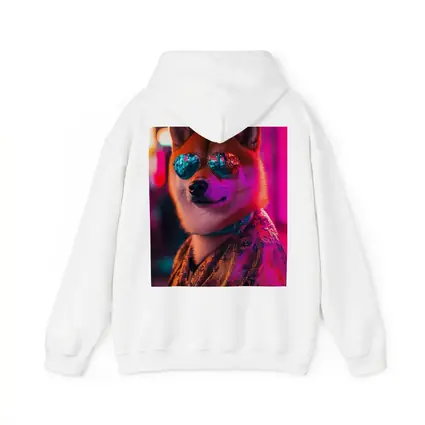 Shiba Inu Dog Sunglasses Neon City Night