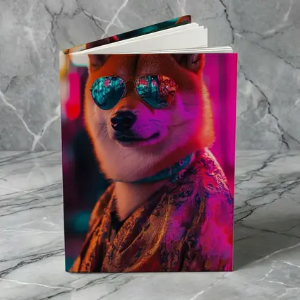 Shiba Inu Dog Sunglasses Neon City Night
