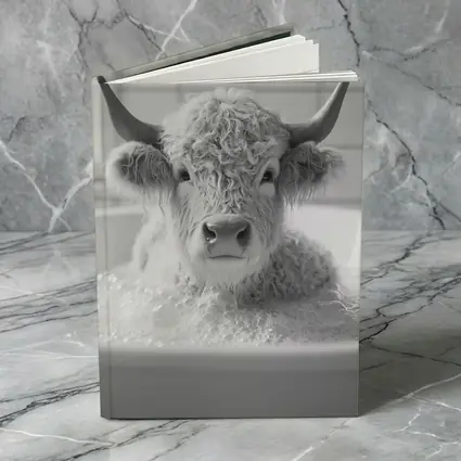 Highland Cow Relaxing In Bubble Bath