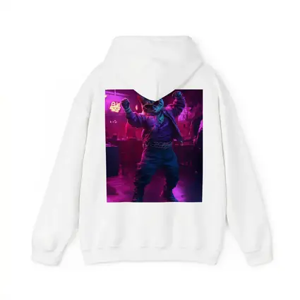Cool Cat Dancing in Neon Night Club