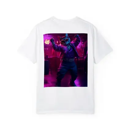 Cool Cat Dancing in Neon Night Club