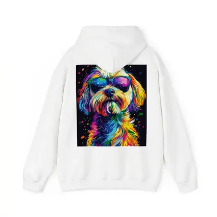 Colorful Shih Tzu Dog Wearing Sunglasses Pop Art