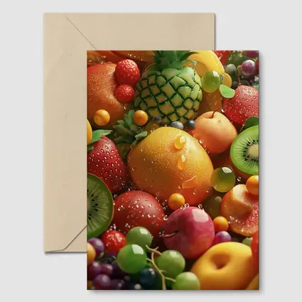 Colorful Tropical Fruits Fresh Summer Arrangement