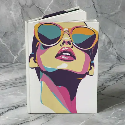 Pop Art Woman With Sunglasses White Background