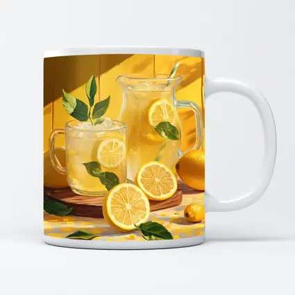 Lemonade Pitcher Glass Summer Yellow Kitchen