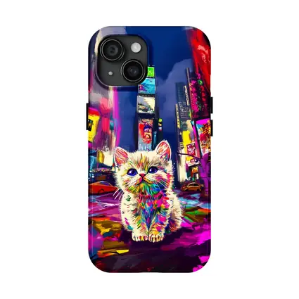 Colorful Kitten Pop Art Times Square
