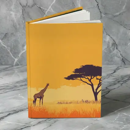 Giraffe Silhouette African Savanna Acacia Tree