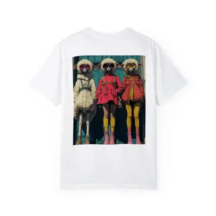 Three Fashion Sheep Sunglasses Urban Street Art