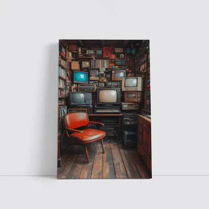 Retro Televisions Collection Cozy Vintage Room
